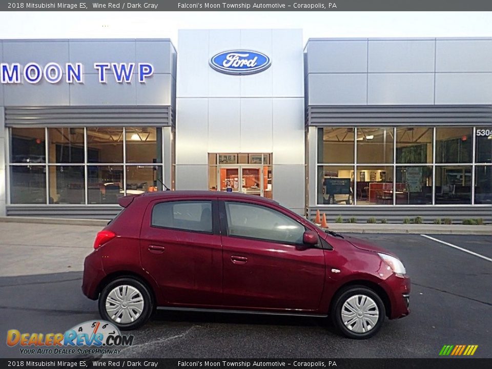 2018 Mitsubishi Mirage ES Wine Red / Dark Gray Photo #1