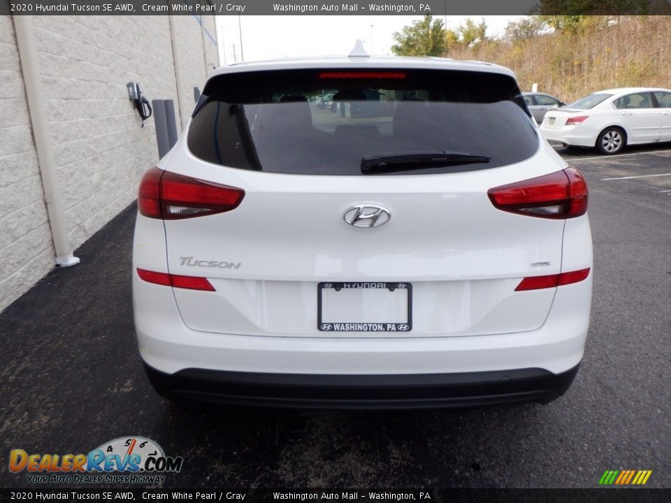 2020 Hyundai Tucson SE AWD Cream White Pearl / Gray Photo #7