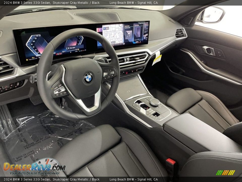 Black Interior - 2024 BMW 3 Series 330i Sedan Photo #12