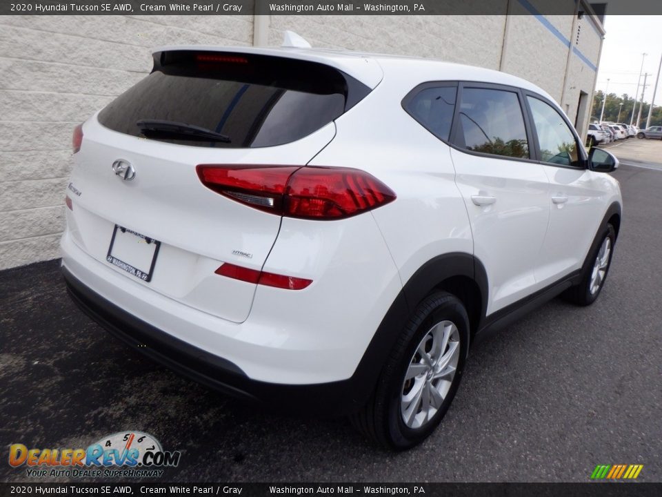 2020 Hyundai Tucson SE AWD Cream White Pearl / Gray Photo #8