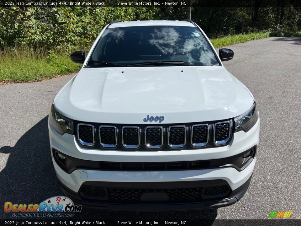 Bright White 2023 Jeep Compass Latitude 4x4 Photo #3