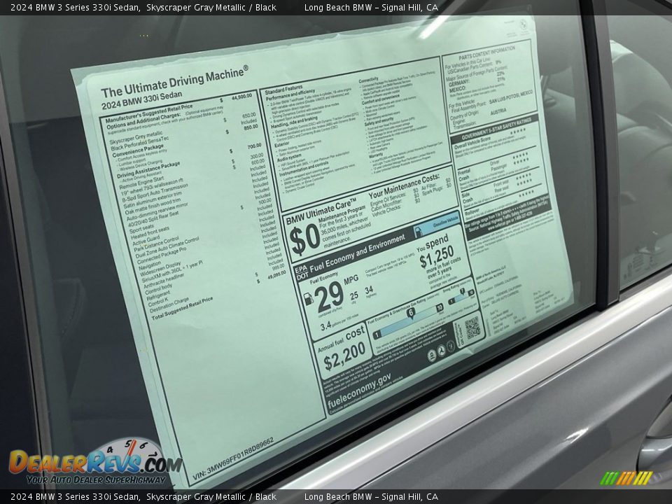 2024 BMW 3 Series 330i Sedan Window Sticker Photo #25