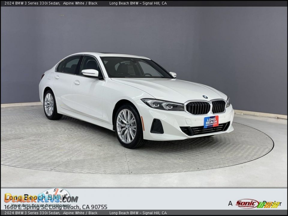 2024 BMW 3 Series 330i Sedan Alpine White / Black Photo #1