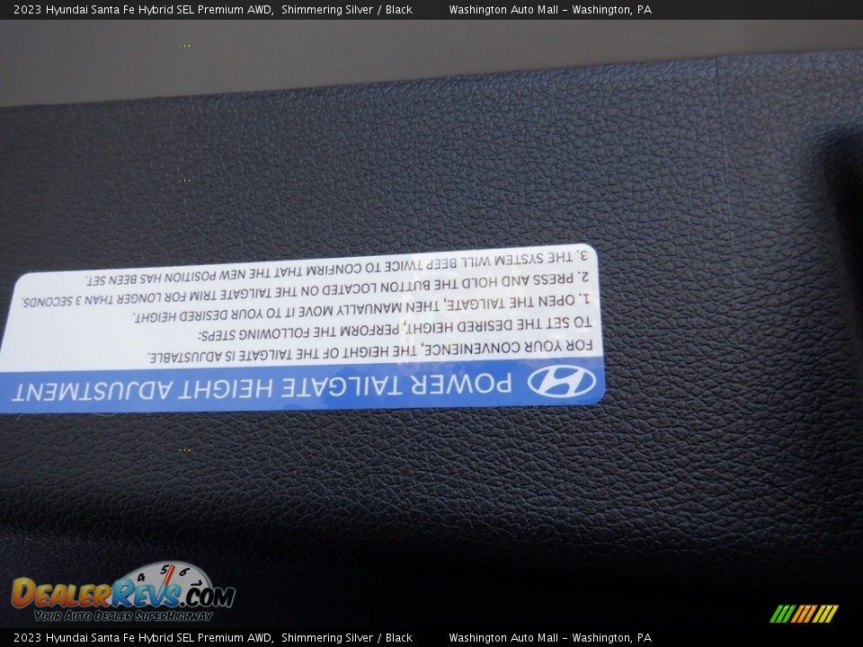 2023 Hyundai Santa Fe Hybrid SEL Premium AWD Shimmering Silver / Black Photo #30