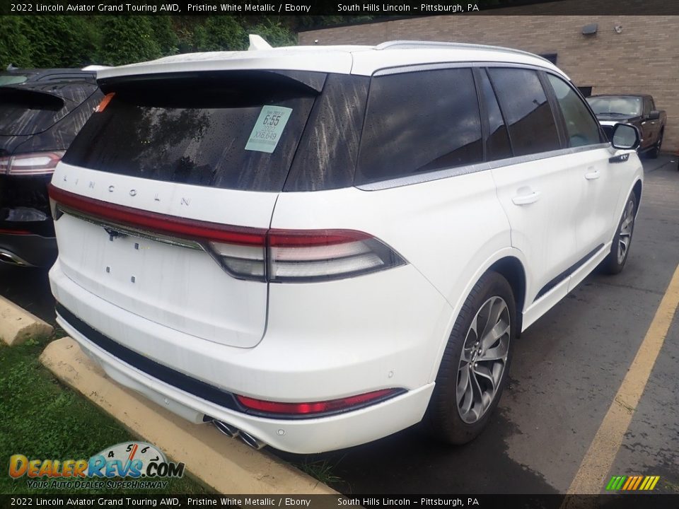 2022 Lincoln Aviator Grand Touring AWD Pristine White Metallic / Ebony Photo #4