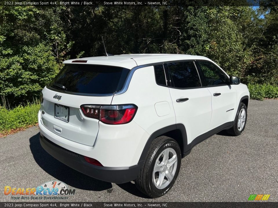 2023 Jeep Compass Sport 4x4 Bright White / Black Photo #6