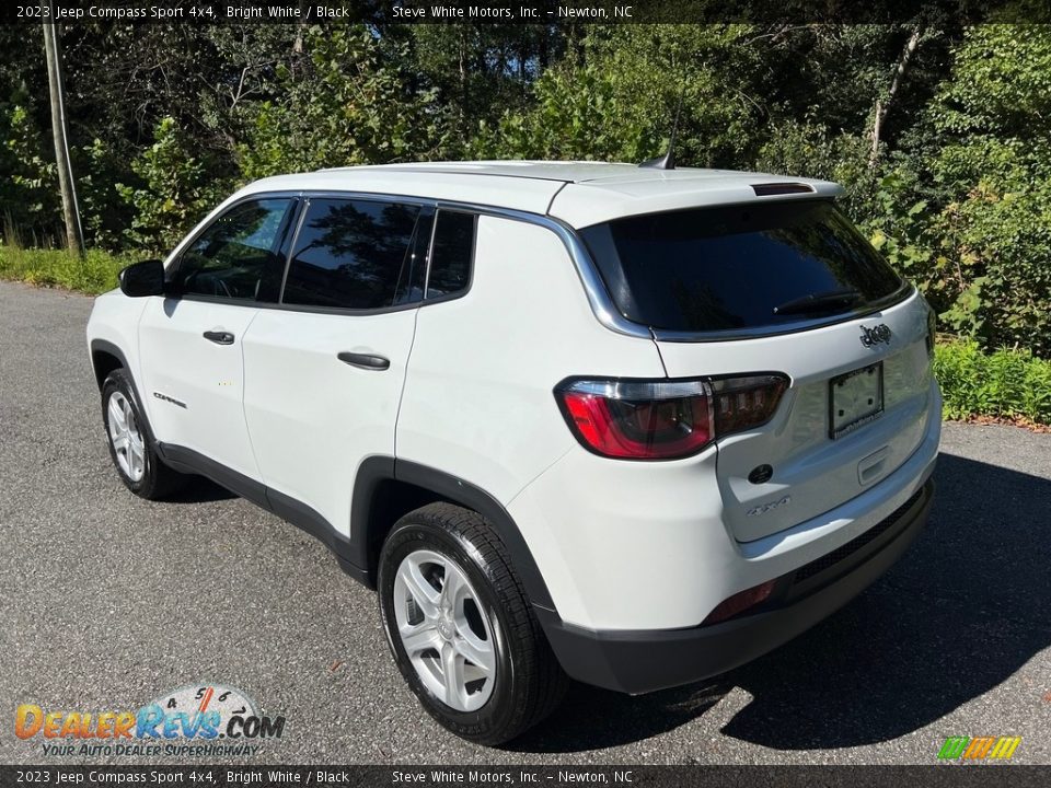 2023 Jeep Compass Sport 4x4 Bright White / Black Photo #8