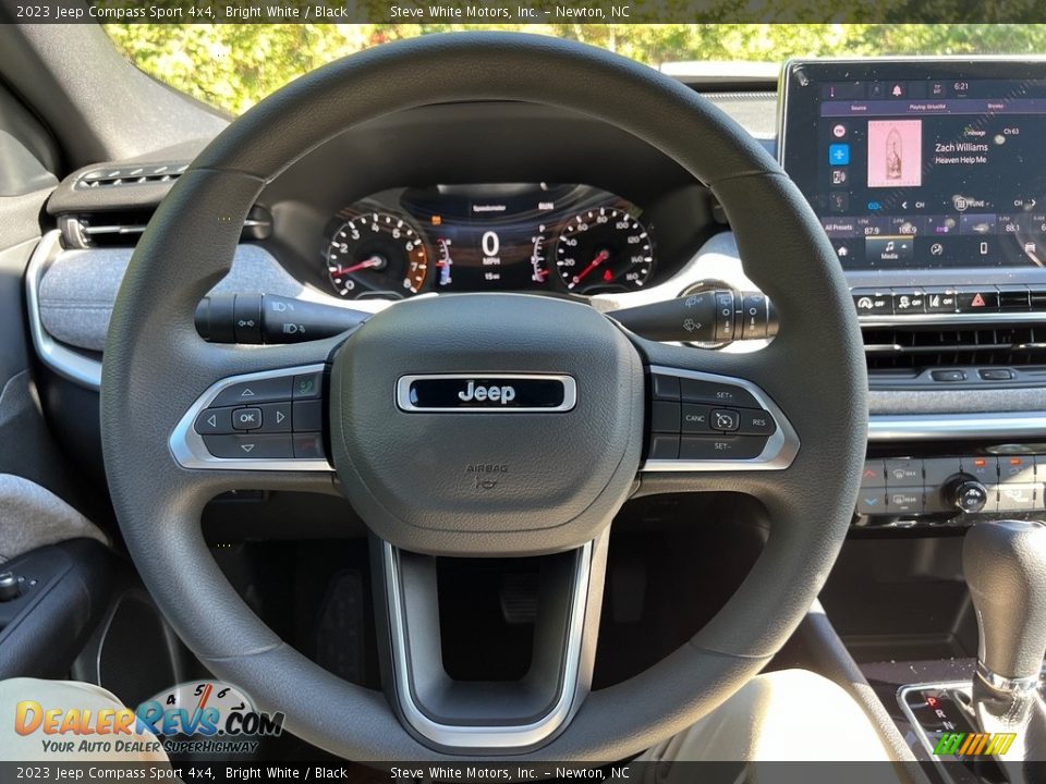 2023 Jeep Compass Sport 4x4 Bright White / Black Photo #18