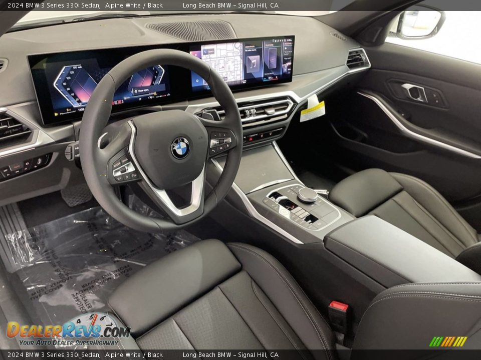 Black Interior - 2024 BMW 3 Series 330i Sedan Photo #12