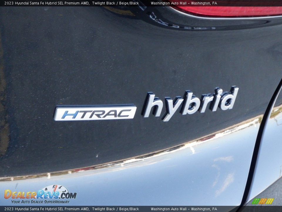 2023 Hyundai Santa Fe Hybrid SEL Premium AWD Twilight Black / Beige/Black Photo #6