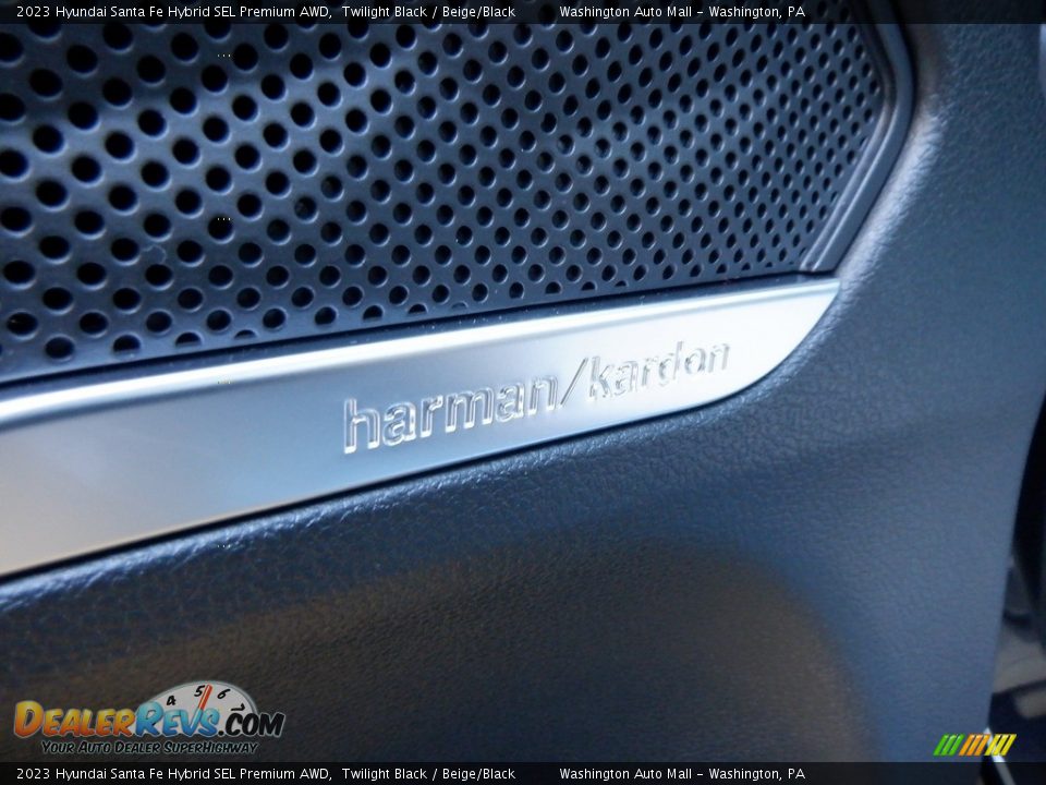 2023 Hyundai Santa Fe Hybrid SEL Premium AWD Twilight Black / Beige/Black Photo #9