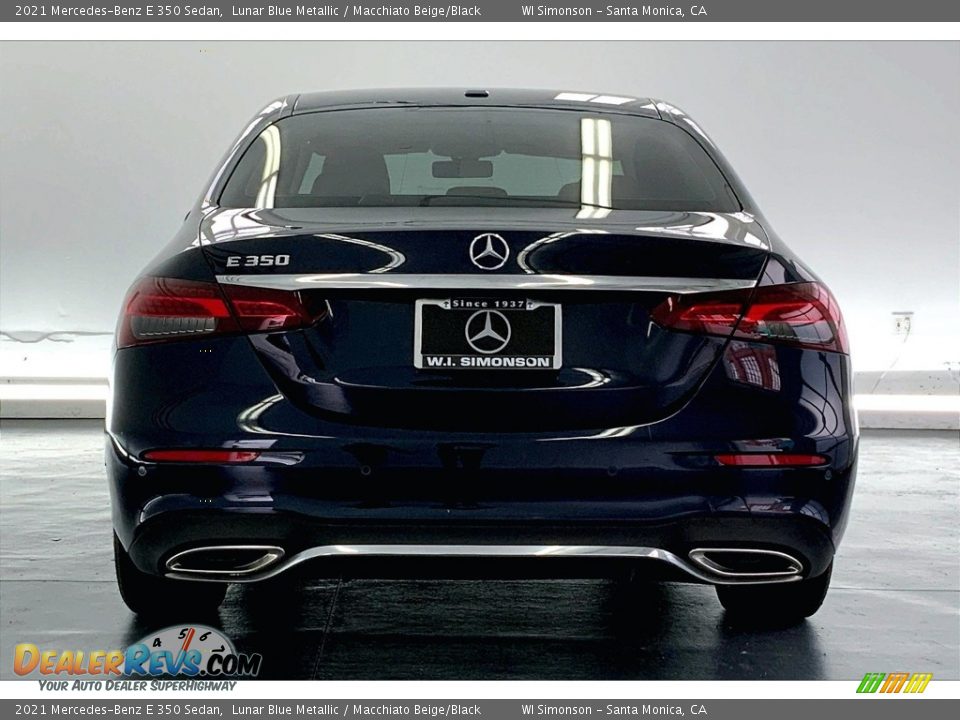 2021 Mercedes-Benz E 350 Sedan Lunar Blue Metallic / Macchiato Beige/Black Photo #3