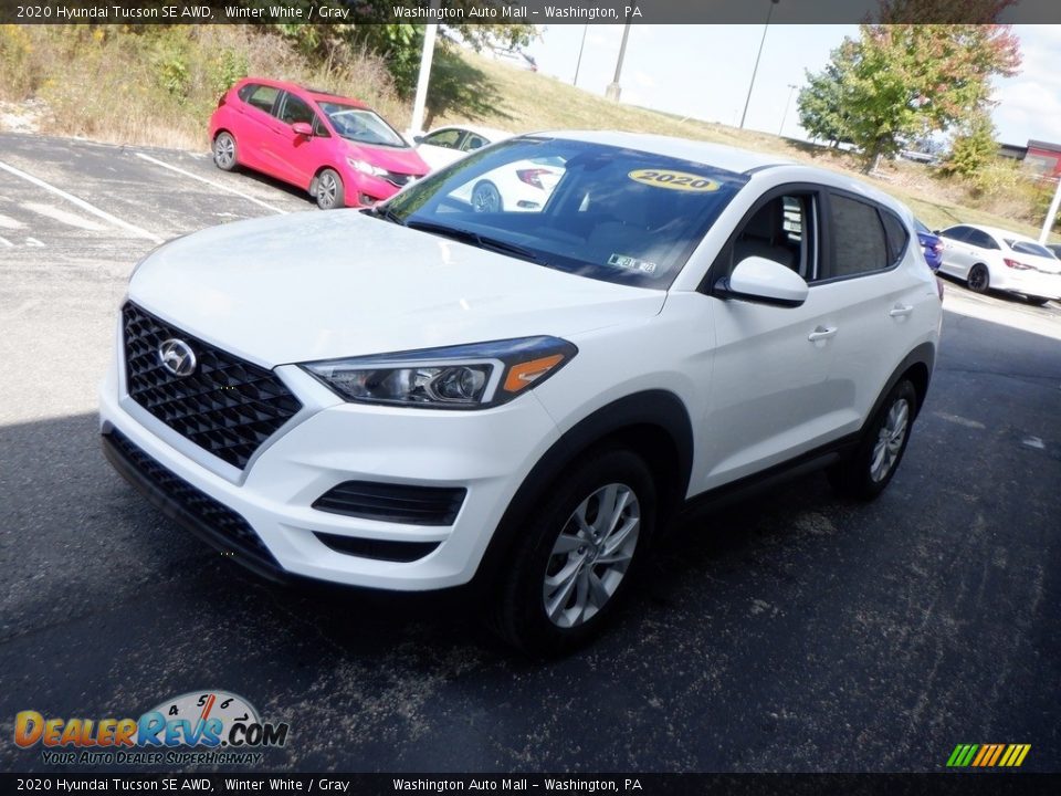 2020 Hyundai Tucson SE AWD Winter White / Gray Photo #4