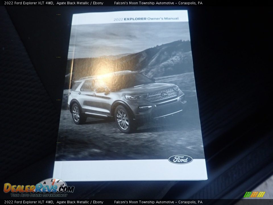 2022 Ford Explorer XLT 4WD Agate Black Metallic / Ebony Photo #14