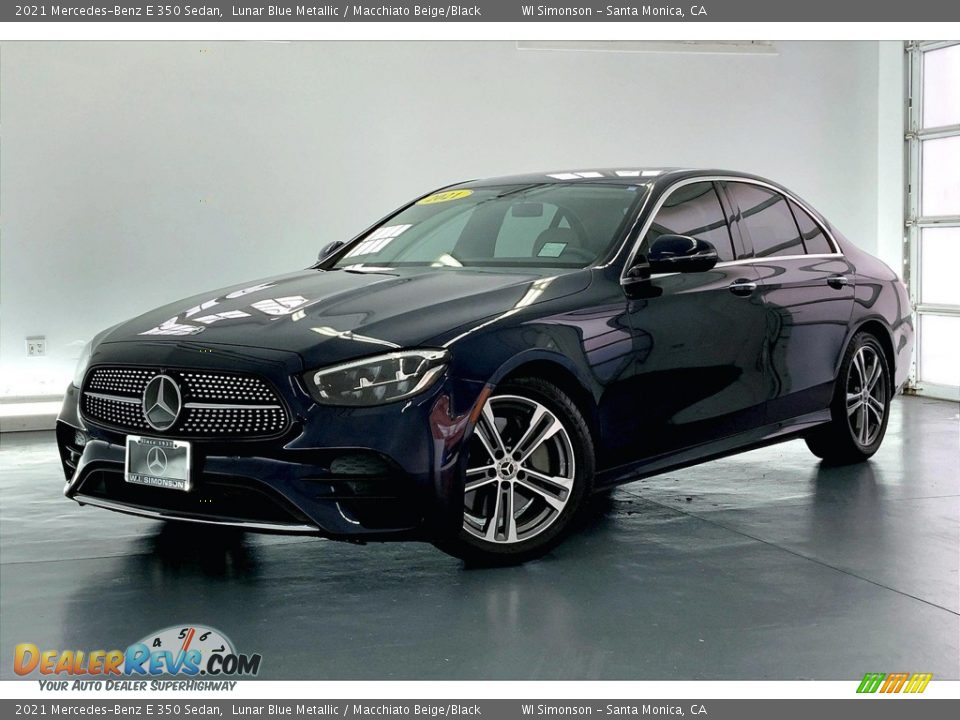 2021 Mercedes-Benz E 350 Sedan Lunar Blue Metallic / Macchiato Beige/Black Photo #12