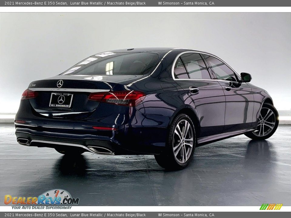 2021 Mercedes-Benz E 350 Sedan Lunar Blue Metallic / Macchiato Beige/Black Photo #13