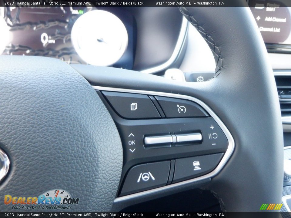 2023 Hyundai Santa Fe Hybrid SEL Premium AWD Twilight Black / Beige/Black Photo #20