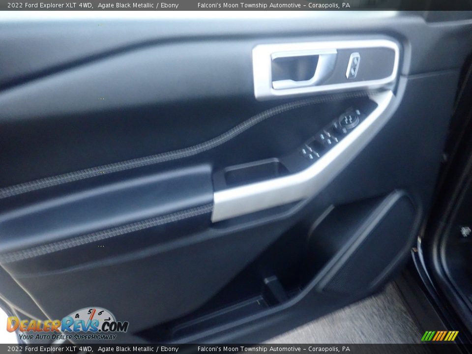 2022 Ford Explorer XLT 4WD Agate Black Metallic / Ebony Photo #22