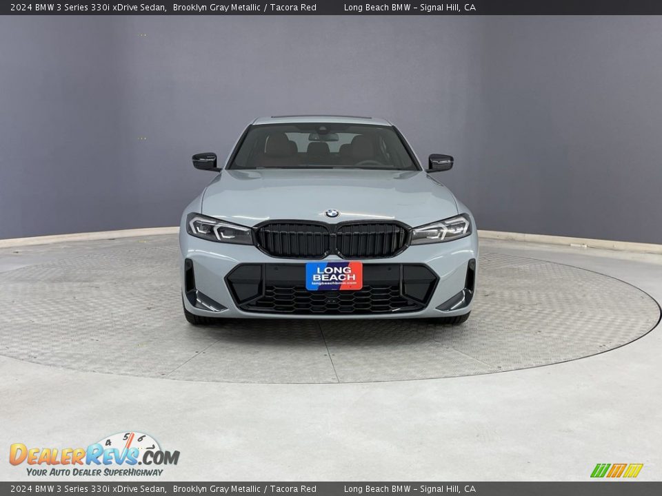 2024 BMW 3 Series 330i xDrive Sedan Brooklyn Gray Metallic / Tacora Red Photo #2