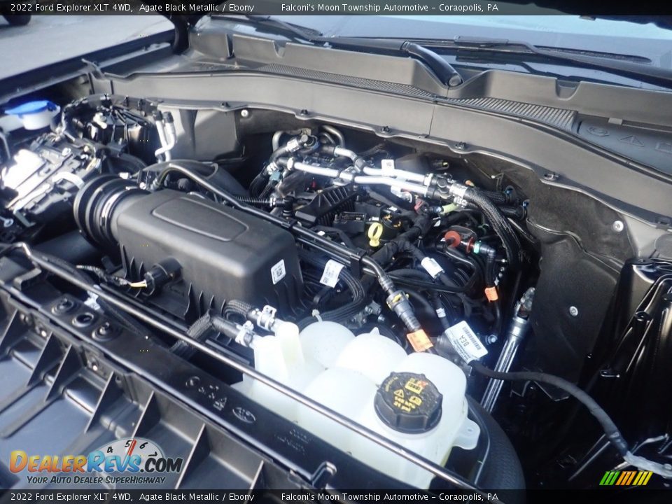 2022 Ford Explorer XLT 4WD Agate Black Metallic / Ebony Photo #27