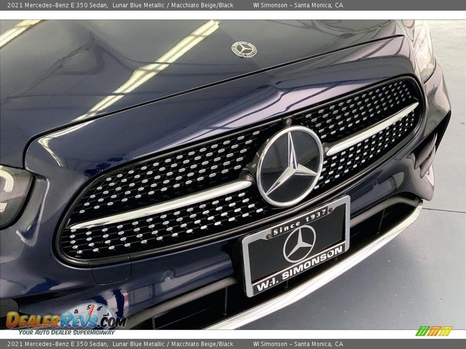 2021 Mercedes-Benz E 350 Sedan Lunar Blue Metallic / Macchiato Beige/Black Photo #30