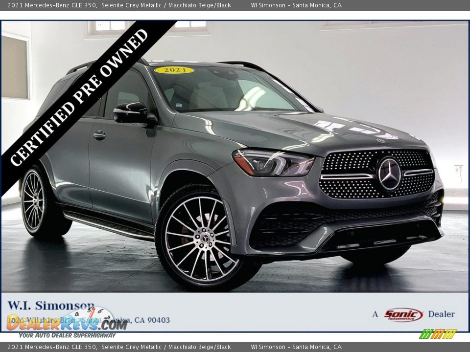 2021 Mercedes-Benz GLE 350 Selenite Grey Metallic / Macchiato Beige/Black Photo #1