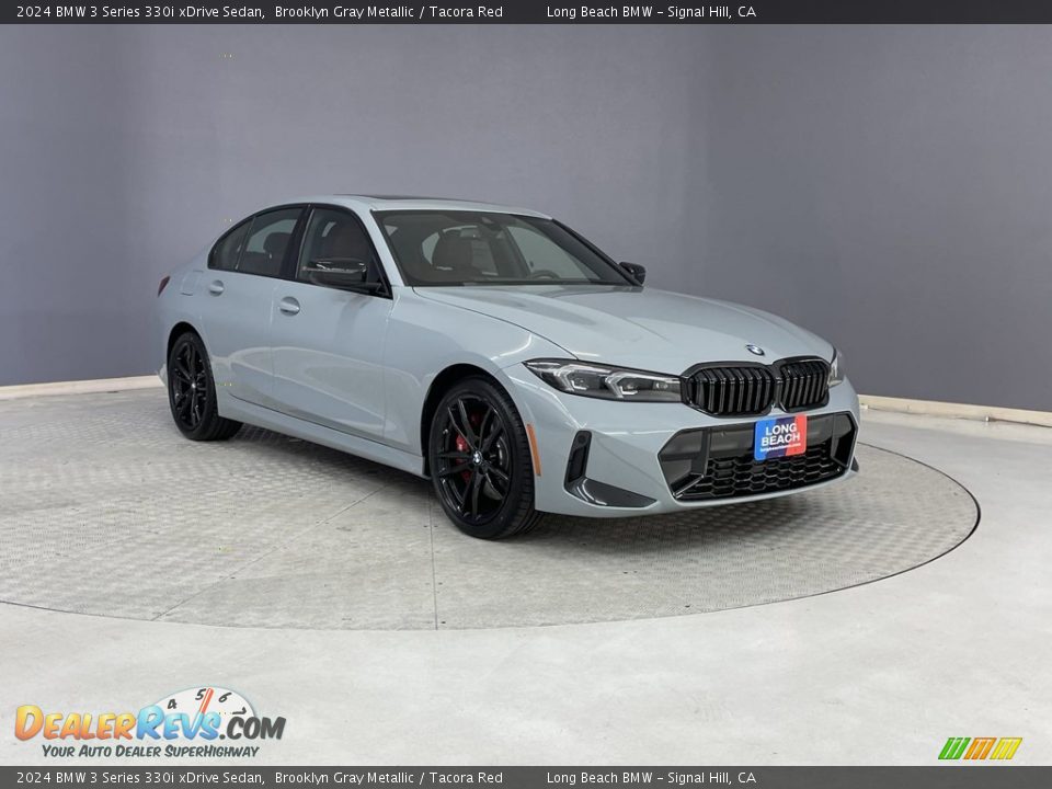 2024 BMW 3 Series 330i xDrive Sedan Brooklyn Gray Metallic / Tacora Red Photo #27