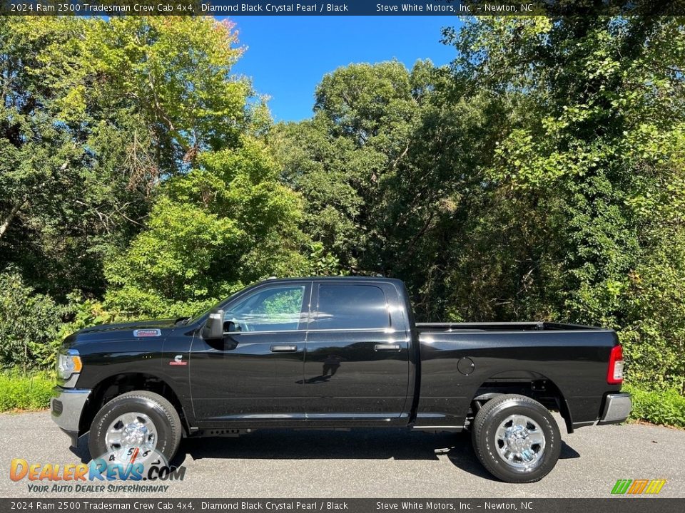 2024 Ram 2500 Tradesman Crew Cab 4x4 Diamond Black Crystal Pearl / Black Photo #1