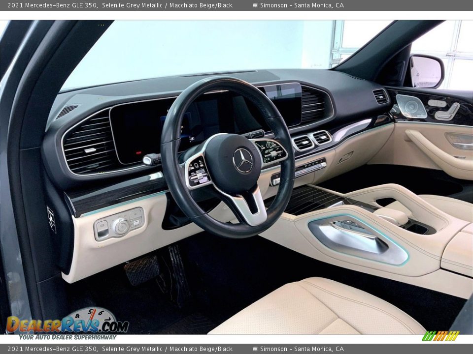 Macchiato Beige/Black Interior - 2021 Mercedes-Benz GLE 350 Photo #14