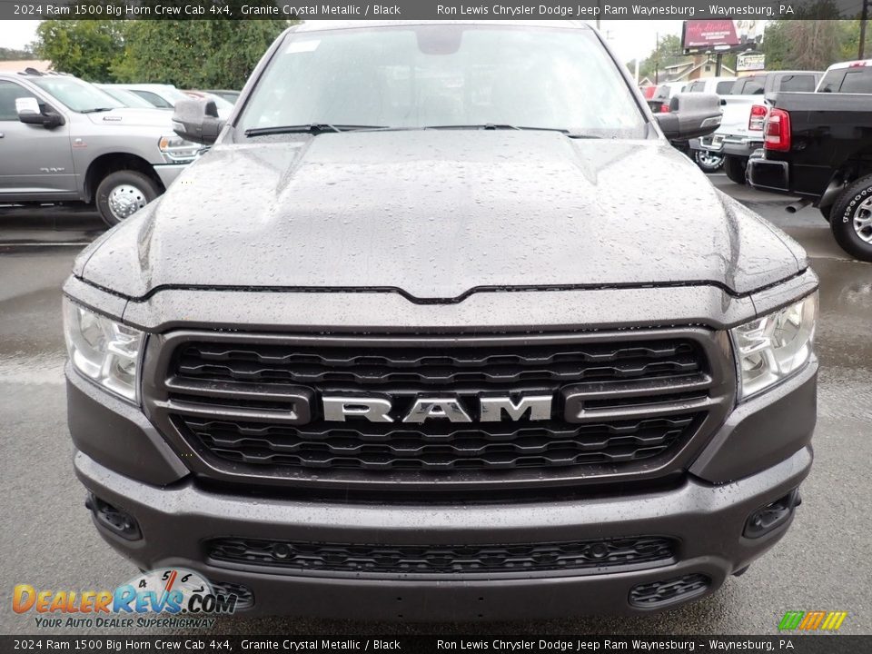 2024 Ram 1500 Big Horn Crew Cab 4x4 Granite Crystal Metallic / Black Photo #10