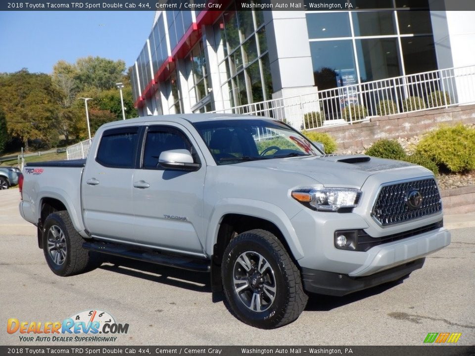 2018 Toyota Tacoma TRD Sport Double Cab 4x4 Cement / Cement Gray Photo #1