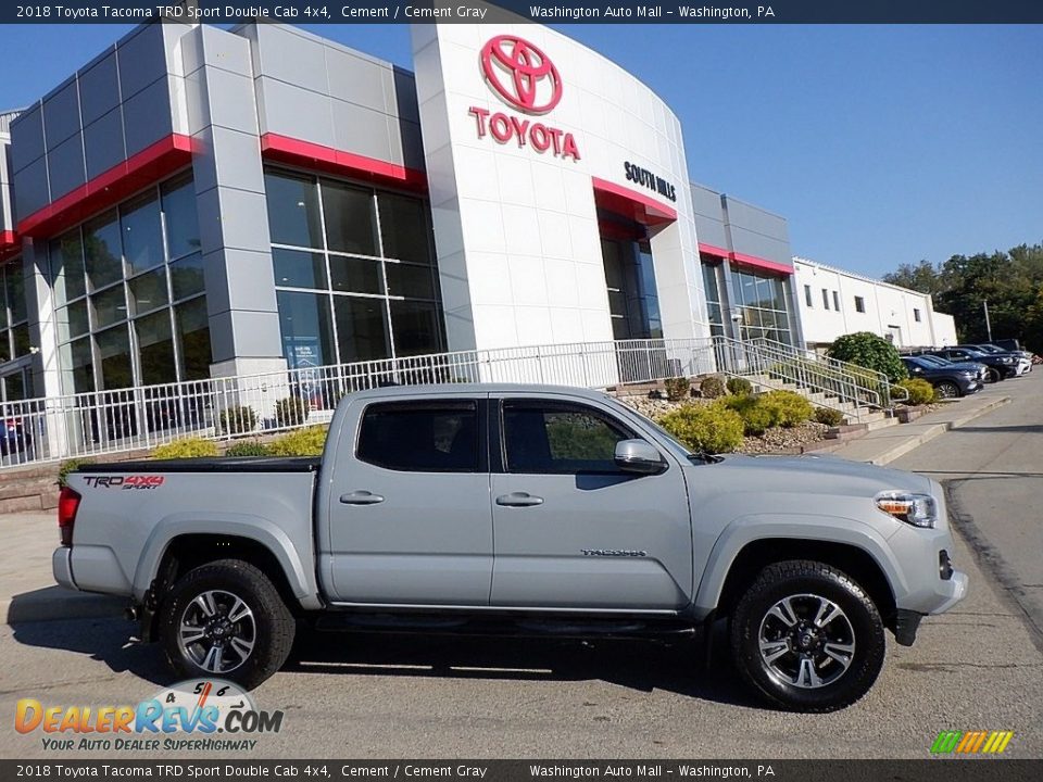 2018 Toyota Tacoma TRD Sport Double Cab 4x4 Cement / Cement Gray Photo #2