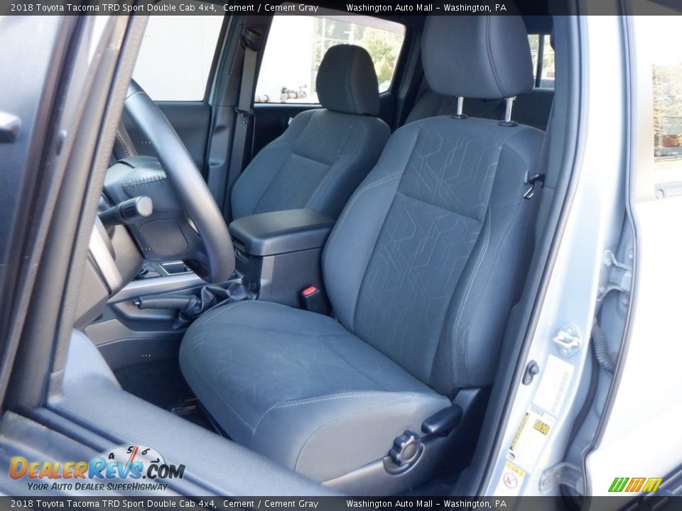 2018 Toyota Tacoma TRD Sport Double Cab 4x4 Cement / Cement Gray Photo #21