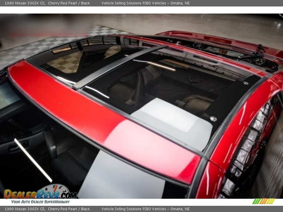 1990 Nissan 300ZX GS Cherry Red Pearl / Black Photo #8