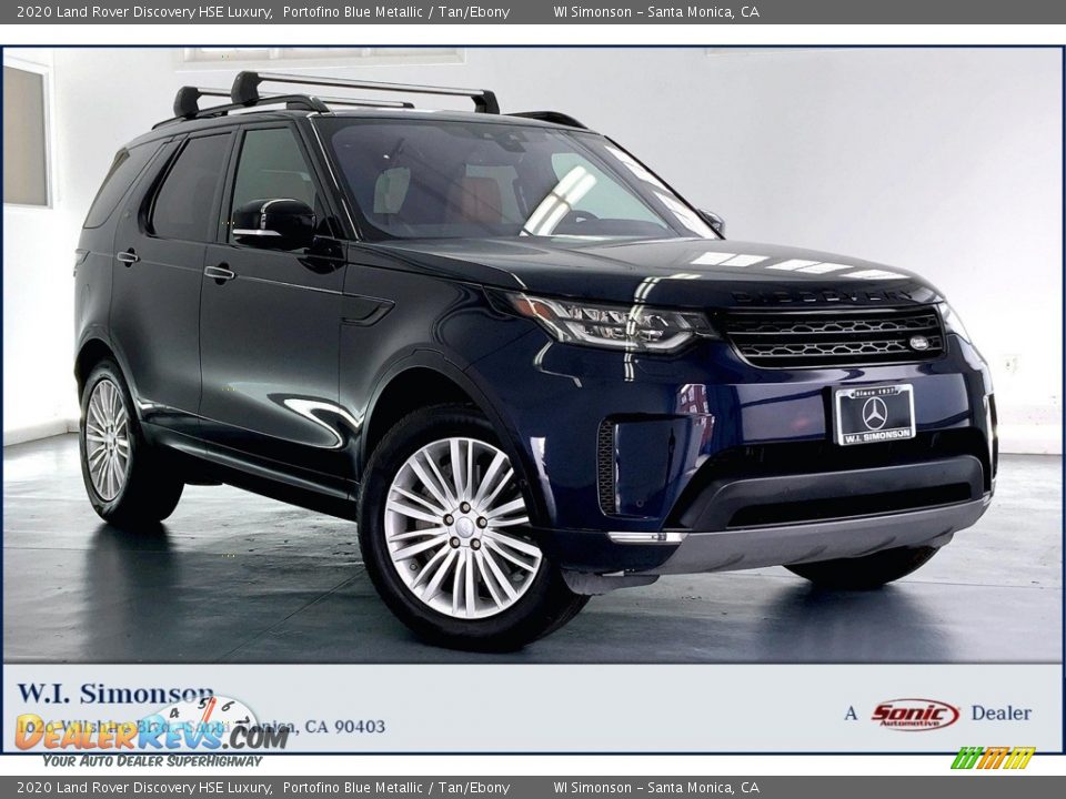 2020 Land Rover Discovery HSE Luxury Portofino Blue Metallic / Tan/Ebony Photo #1