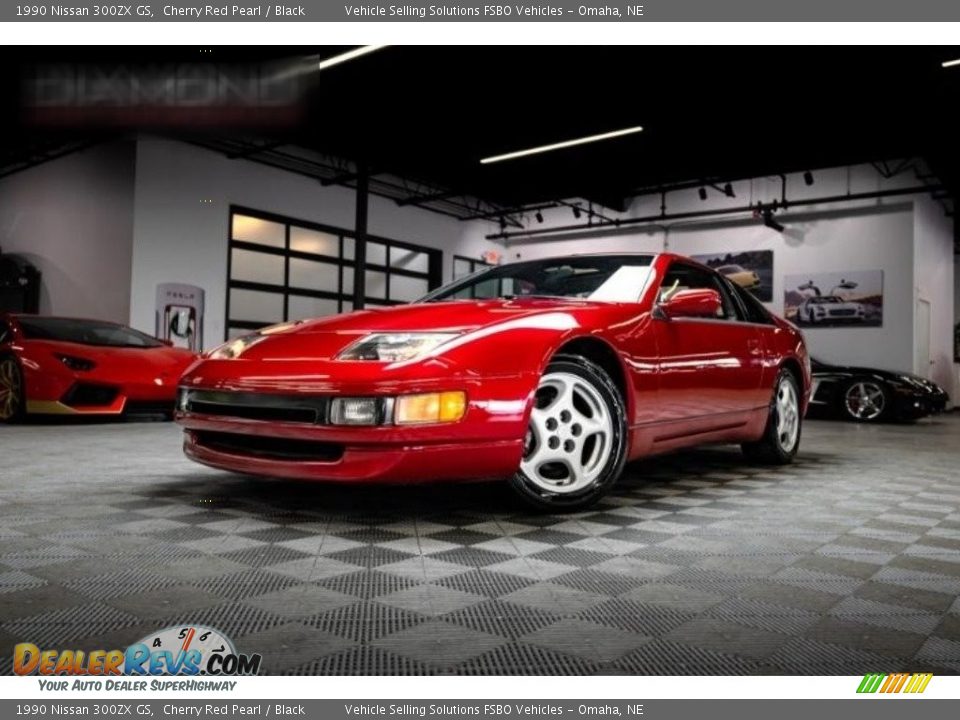 1990 Nissan 300ZX GS Cherry Red Pearl / Black Photo #11