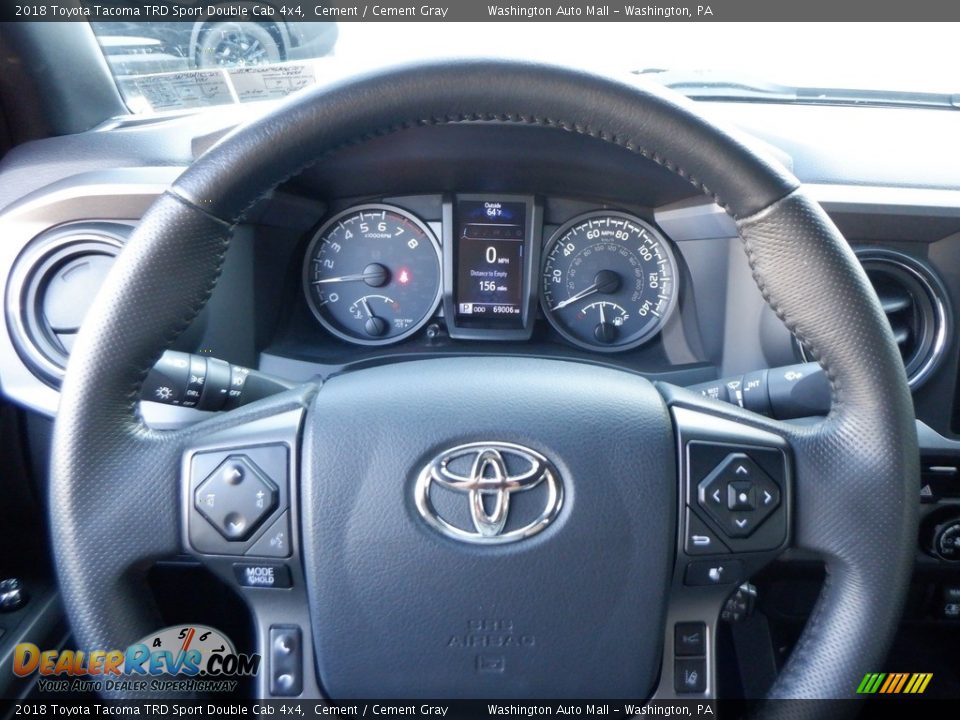 2018 Toyota Tacoma TRD Sport Double Cab 4x4 Cement / Cement Gray Photo #35