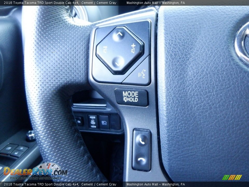 2018 Toyota Tacoma TRD Sport Double Cab 4x4 Cement / Cement Gray Photo #36