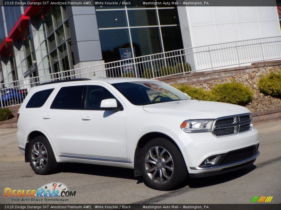 Front 3/4 View of 2018 Dodge Durango SXT Anodized Platinum AWD Photo #1