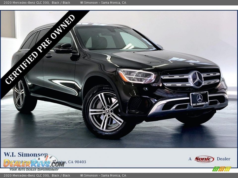 2020 Mercedes-Benz GLC 300 Black / Black Photo #1