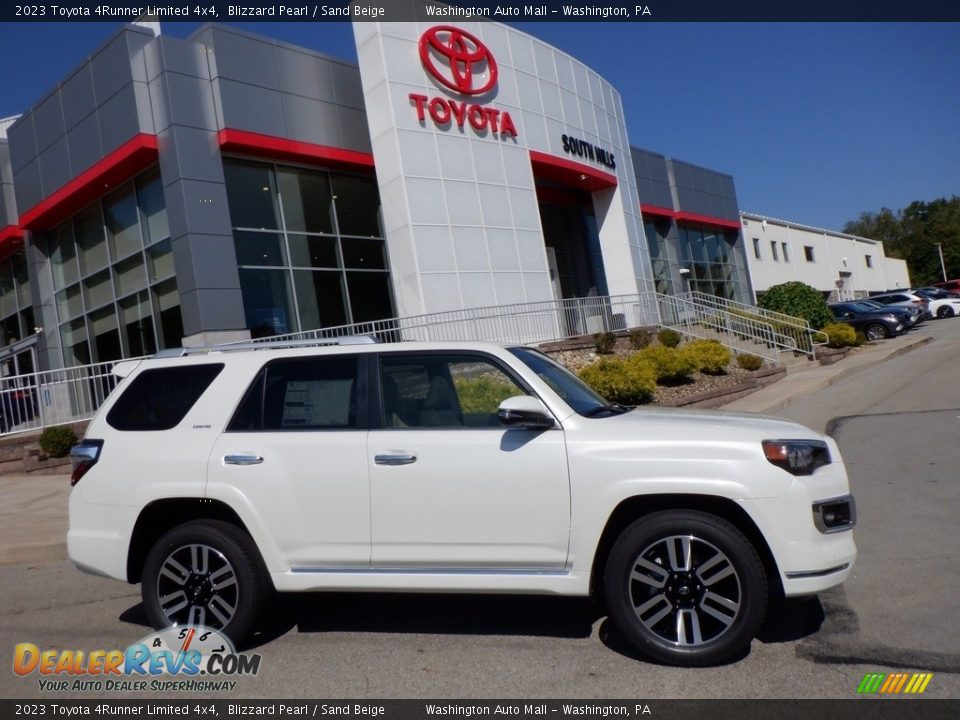 2023 Toyota 4Runner Limited 4x4 Blizzard Pearl / Sand Beige Photo #2