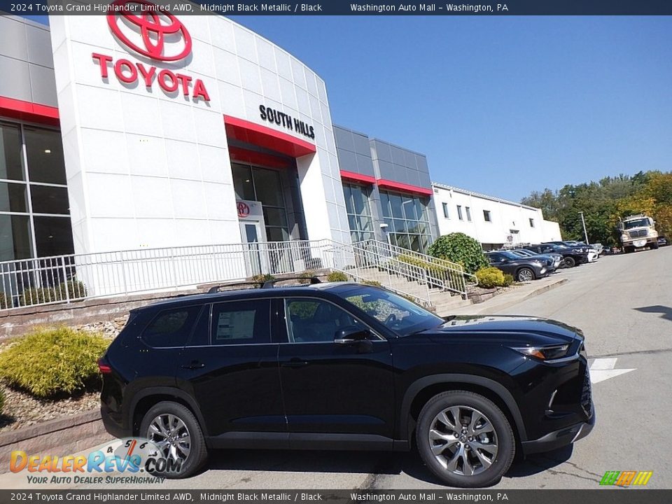 2024 Toyota Grand Highlander Limited AWD Midnight Black Metallic / Black Photo #2