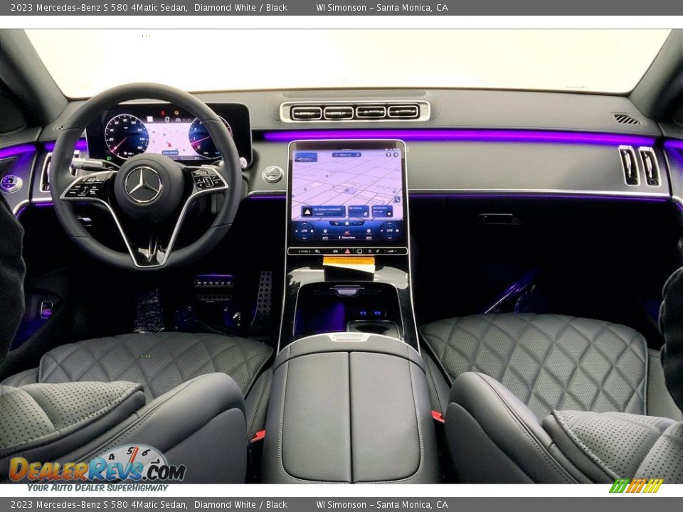 Black Interior - 2023 Mercedes-Benz S 580 4Matic Sedan Photo #6