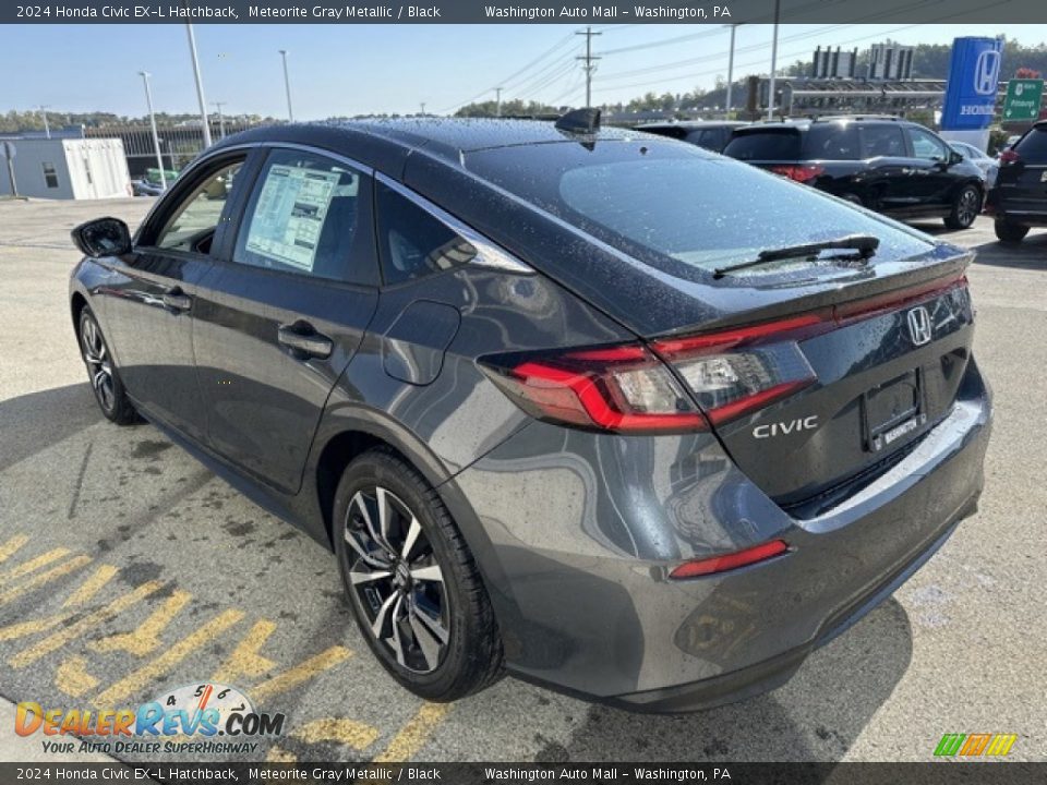 2024 Honda Civic EX-L Hatchback Meteorite Gray Metallic / Black Photo #2