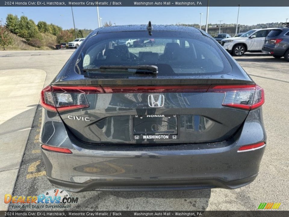 2024 Honda Civic EX-L Hatchback Meteorite Gray Metallic / Black Photo #9