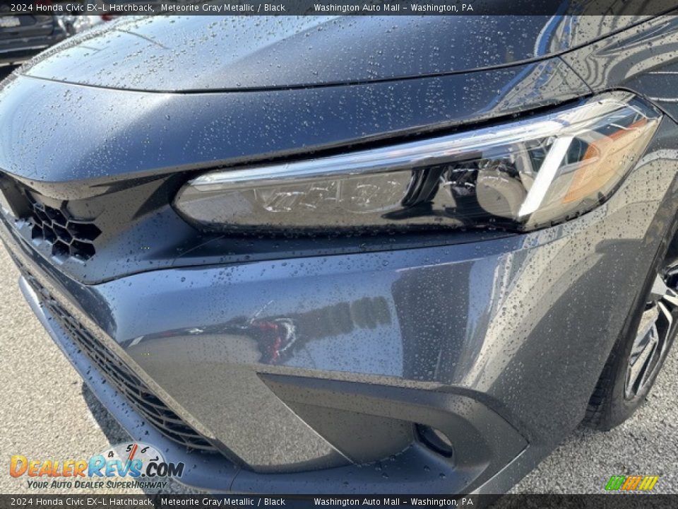 2024 Honda Civic EX-L Hatchback Meteorite Gray Metallic / Black Photo #24