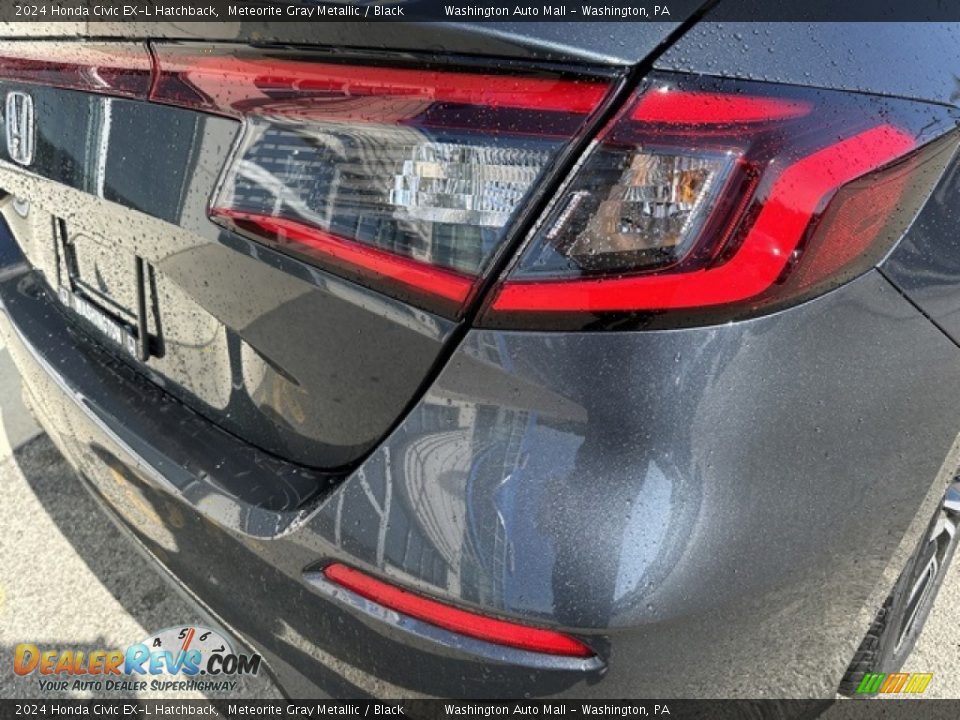 2024 Honda Civic EX-L Hatchback Meteorite Gray Metallic / Black Photo #25