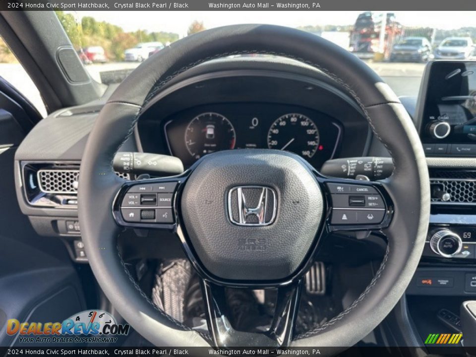 2024 Honda Civic Sport Hatchback Steering Wheel Photo #13