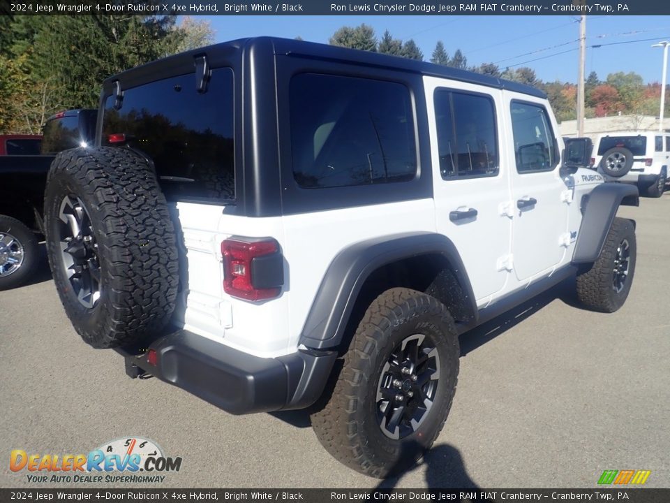 2024 Jeep Wrangler 4-Door Rubicon X 4xe Hybrid Bright White / Black Photo #4