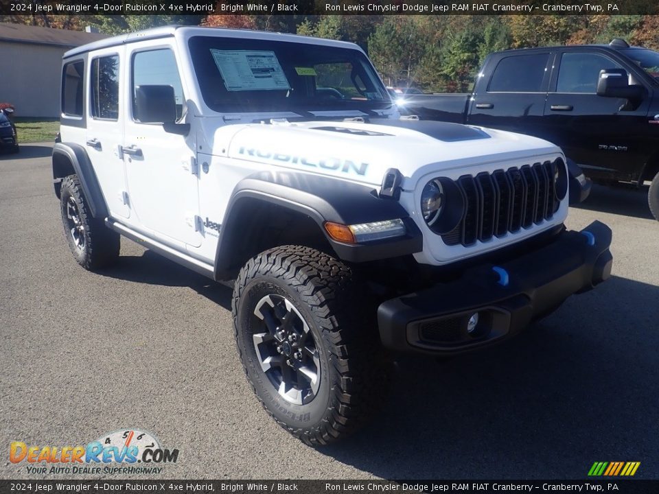 2024 Jeep Wrangler 4-Door Rubicon X 4xe Hybrid Bright White / Black Photo #6